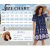 imageWomens Summer Dresses Beach Casual Loose Tshirt Floral Short Sleeve Flowy Pockets SundressesDark Blue Boho