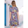 imageWomens Summer Dresses Beach Casual Loose Tshirt Floral Short Sleeve Flowy Pockets SundressesPurple Yellow Floral