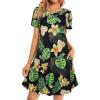 Black Yellow Floral