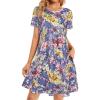 Purple Yellow Floral