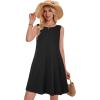 imageSummer Dresses for Women Beach Boho Sleeveless Vintage Floral Flowy Pocket Tshirt Tank SundressesA Black