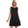 imageSummer Dresses for Women Beach Boho Sleeveless Vintage Floral Flowy Pocket Tshirt Tank SundressesA Black