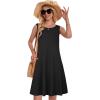 imageSummer Dresses for Women Beach Boho Sleeveless Vintage Floral Flowy Pocket Tshirt Tank SundressesA Black