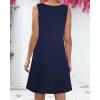 imageSummer Dresses for Women Beach Boho Sleeveless Vintage Floral Flowy Pocket Tshirt Tank SundressesA Blue