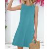 imageSummer Dresses for Women Beach Boho Sleeveless Vintage Floral Flowy Pocket Tshirt Tank SundressesA Blue Green
