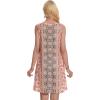 imageSummer Dresses for Women Beach Boho Sleeveless Vintage Floral Flowy Pocket Tshirt Tank SundressesA Pink Boho Floral