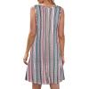 imageSummer Dresses for Women Beach Boho Sleeveless Vintage Floral Flowy Pocket Tshirt Tank SundressesBa Bohemian Stripe