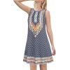 imageSummer Dresses for Women Beach Boho Sleeveless Vintage Floral Flowy Pocket Tshirt Tank SundressesBa Dark Blue U