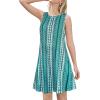 imageSummer Dresses for Women Beach Boho Sleeveless Vintage Floral Flowy Pocket Tshirt Tank SundressesBa Green Vertical Stripe