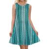 imageSummer Dresses for Women Beach Boho Sleeveless Vintage Floral Flowy Pocket Tshirt Tank SundressesBa Green Vertical Stripe