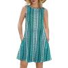 imageSummer Dresses for Women Beach Boho Sleeveless Vintage Floral Flowy Pocket Tshirt Tank SundressesBa Green Vertical Stripe