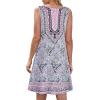 imageSummer Dresses for Women Beach Boho Sleeveless Vintage Floral Flowy Pocket Tshirt Tank SundressesBa Purple