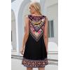 imageSummer Dresses for Women Beach Boho Sleeveless Vintage Floral Flowy Pocket Tshirt Tank SundressesBlack Boho Floral