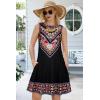 imageSummer Dresses for Women Beach Boho Sleeveless Vintage Floral Flowy Pocket Tshirt Tank SundressesBlack Boho Floral