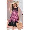imageSummer Dresses for Women Beach Boho Sleeveless Vintage Floral Flowy Pocket Tshirt Tank SundressesBlack Pink Floral