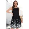 imageSummer Dresses for Women Beach Boho Sleeveless Vintage Floral Flowy Pocket Tshirt Tank SundressesBlack Tower
