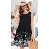 imageSummer Dresses for Women Beach Boho Sleeveless Vintage Floral Flowy Pocket Tshirt Tank SundressesBlack Tower
