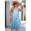 imageSummer Dresses for Women Beach Boho Sleeveless Vintage Floral Flowy Pocket Tshirt Tank SundressesBlue Purple Flower