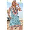 imageSummer Dresses for Women Beach Boho Sleeveless Vintage Floral Flowy Pocket Tshirt Tank SundressesLight Blue