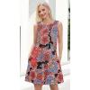 imageSummer Dresses for Women Beach Boho Sleeveless Vintage Floral Flowy Pocket Tshirt Tank SundressesRed Black Flower