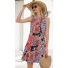 imageSummer Dresses for Women Beach Boho Sleeveless Vintage Floral Flowy Pocket Tshirt Tank SundressesRed Black Flower