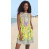 imageSummer Dresses for Women Beach Boho Sleeveless Vintage Floral Flowy Pocket Tshirt Tank SundressesYellow