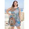 imageelescat Plus Size Summer Dresses for Women Sleeveless Pockets Beach Tshirt Tank SundressBoho Light Blue