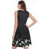 imageelescat Summer Dresses for Women Casual Sleeveless Tshirt Beach Flowy Tank Sundresses with PocketsFloral