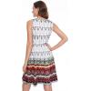 imageelescat Summer Dresses for Women Casual Sleeveless Tshirt Beach Flowy Tank Sundresses with PocketsWhite Red Boho