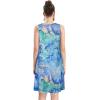 imageelescat Womens Summer Dresses 2025 Beach Casual Sleeveless Floral Print Tank Loose Sundress with PocketA Blue Tie Dye