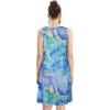imageelescat Womens Summer Dresses 2025 Beach Casual Sleeveless Floral Print Tank Loose Sundress with PocketA Blue Tie Dye