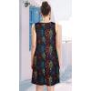 imageelescat Womens Summer Dresses 2025 Beach Casual Sleeveless Floral Print Tank Loose Sundress with PocketBlack Colorful