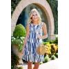 imageelescat Womens Summer Dresses 2025 Beach Casual Sleeveless Floral Print Tank Loose Sundress with PocketBlue