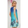 imageelescat Womens Summer Dresses 2025 Beach Casual Sleeveless Floral Print Tank Loose Sundress with PocketBlue Tree