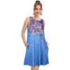 imageelescat Womens Summer Dresses 2025 Beach Casual Sleeveless Floral Print Tank Loose Sundress with PocketTie Dye Floral
