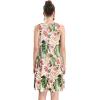 imageelescat Womens Summer Dresses 2025 Beach Casual Sleeveless Floral Print Tank Loose Sundress with PocketWhite Floral