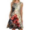Large Red Floral
