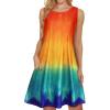 Orange Blue Tie Dye