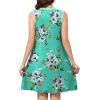 imageWEACZZY 2025 Summer Dresses for Women Casual Loose Fit Beach Vacation Sundress Sleeveless Crewneck Tank Dress with PocketsMint Green