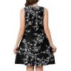 imageWEACZZY 2025 Summer Dresses for Women Casual Loose Fit Beach Vacation Sundress Sleeveless Crewneck Tank Dress with PocketsWhite Black