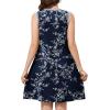 imageWEACZZY 2025 Summer Dresses for Women Casual Loose Fit Beach Vacation Sundress Sleeveless Crewneck Tank Dress with PocketsWhite Navy