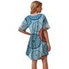 imageWEACZZY Nightgowns for Women Soft Sleep Shirt V Neck Short Sleeve Loungewear Loose Comfy NightShirtsFloral Mix Blue