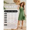 imageWEACZZY Summer Dresses for Women 2025 Beach Mini Swing Dress Halter V Neck Sleeveless Backless Sundresses with PocketsMint Green