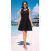imageWEACZZY Women Summer Casual Swing T Shirt Dresses Beach Cover up Loose Dress01 Black