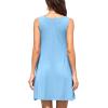 imageWEACZZY Women Summer Casual Swing T Shirt Dresses Beach Cover up Loose DressA Light Blue