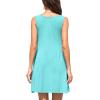 imageWEACZZY Women Summer Casual Swing T Shirt Dresses Beach Cover up Loose DressA Nile Blue