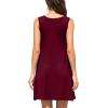 imageWEACZZY Women Summer Casual Swing T Shirt Dresses Beach Cover up Loose DressA Wine Red