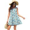 imageWEACZZY Women Summer Casual Swing T Shirt Dresses Beach Cover up Loose DressButterfly Blue