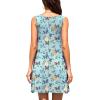 imageWEACZZY Women Summer Casual Swing T Shirt Dresses Beach Cover up Loose DressButterfly Blue