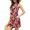 imageWEACZZY Women Summer Casual Swing T Shirt Dresses Beach Cover up Loose DressColorful Purple Navy